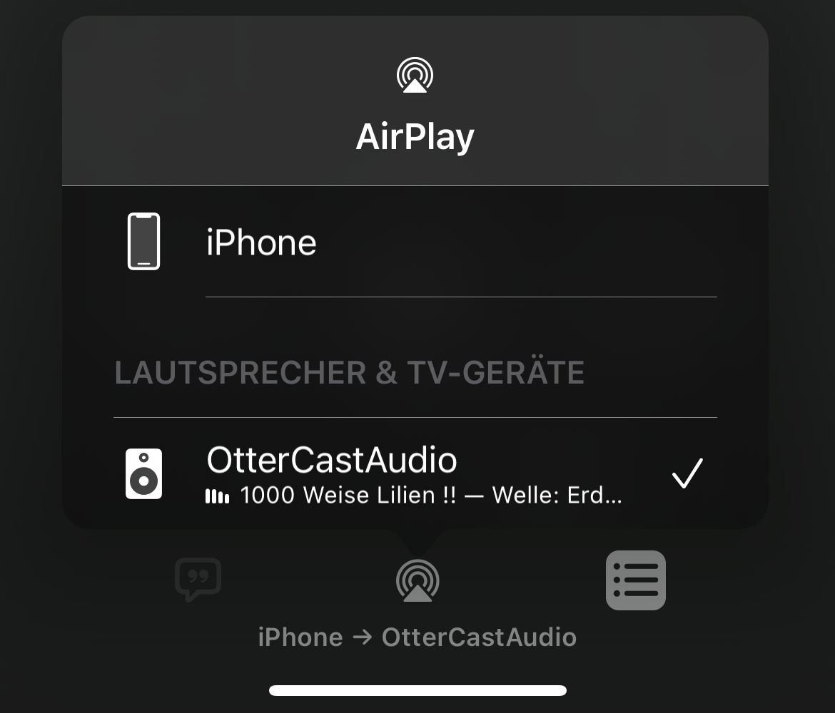 Screenshot of Airplay